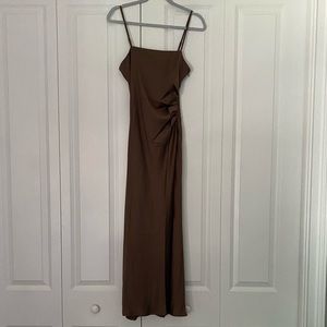 House Of Harlow 1960 Satin Midi Dress